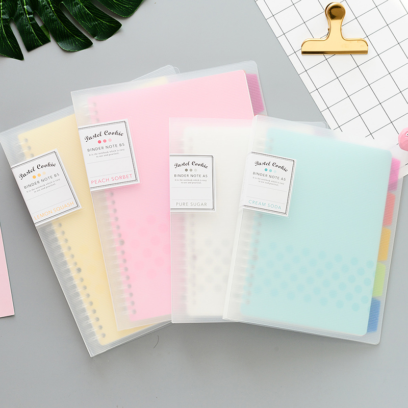 Binder A4 Lever - 1Pc KOKUYO Loose Leaf Notebook Pastel