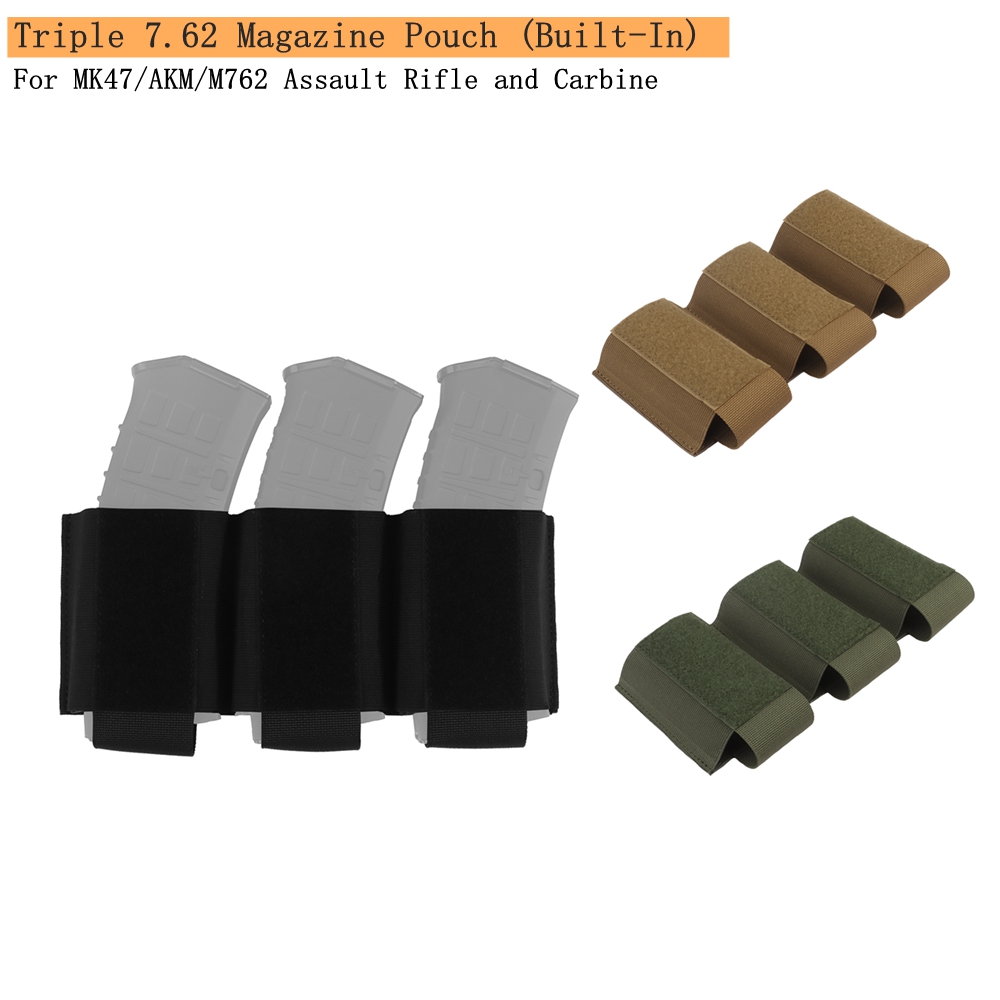 Magazine Holder Rack - Tactical Vest VE-75 Built-In Triple 7.62