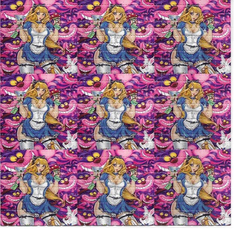 Ink Blotter Paper - Sexy Alice Psychedelic LSD Acid Free
