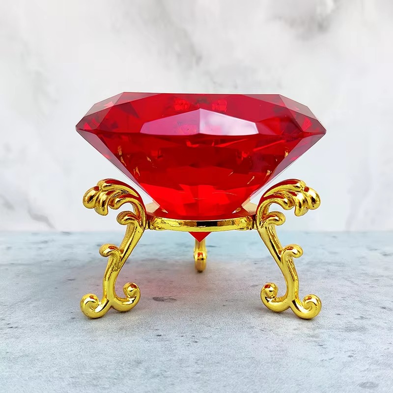 80mm K9 Crystal Diamond With M - Paper Weight Crystal ulasan dan harga