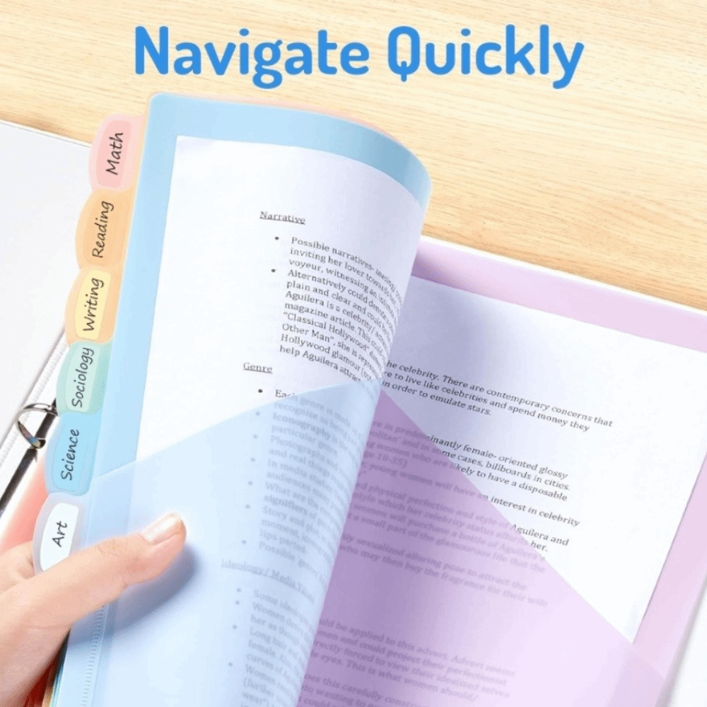 Clear Durable Binder Dividers  - Tab Divider A4 ulasan dan harga