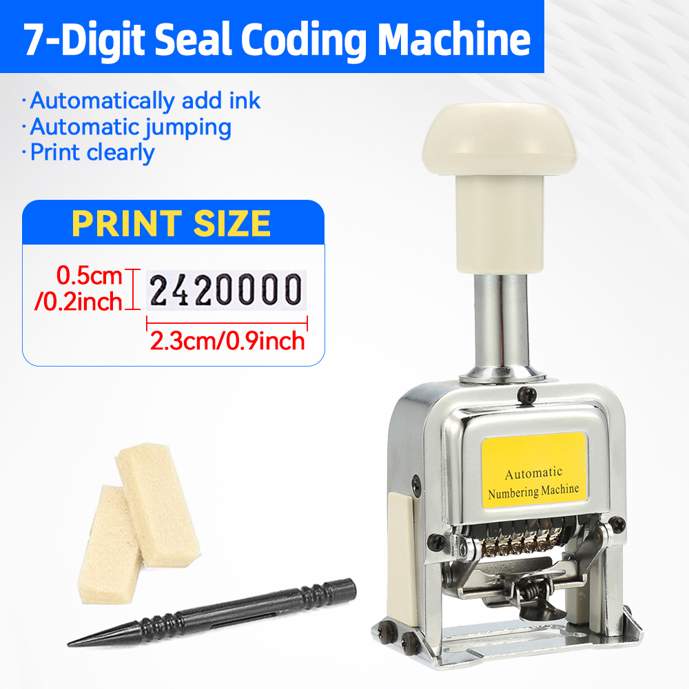 Number Machine 7 Position Auto - Rubber Date Stamp ulasan dan harga