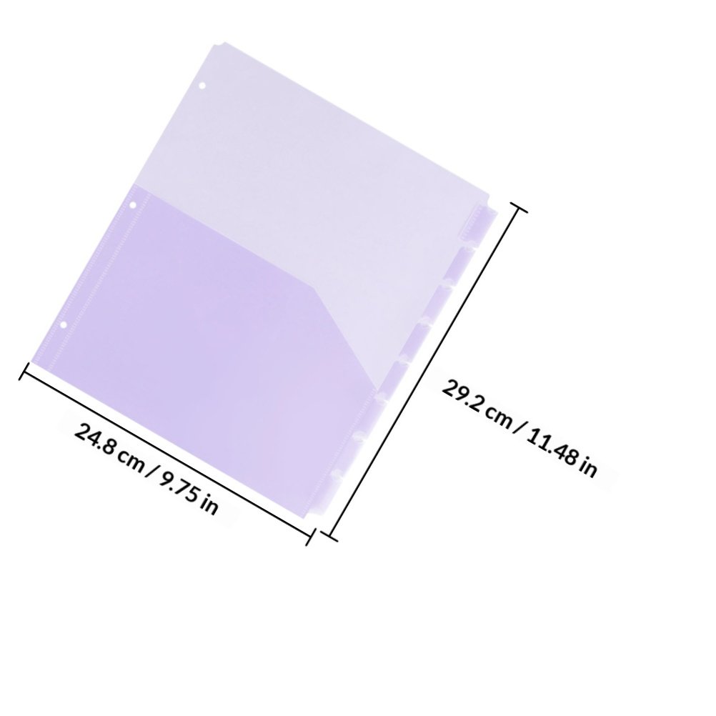 2Sets A4 PP Plastic Binder Div - Tab Divider A4 ulasan dan harga