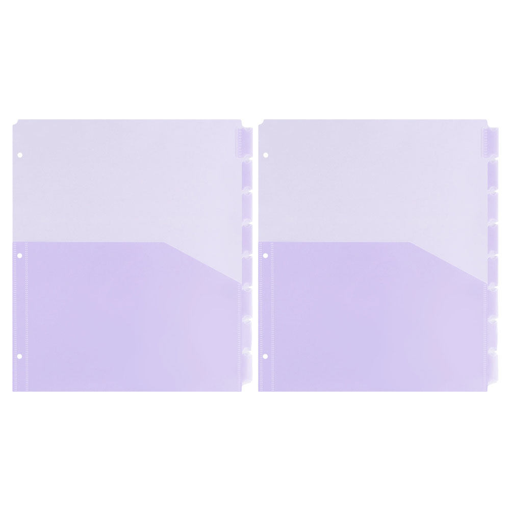 2Sets A4 PP Plastic Binder Div - Tab Divider A4 ulasan dan harga