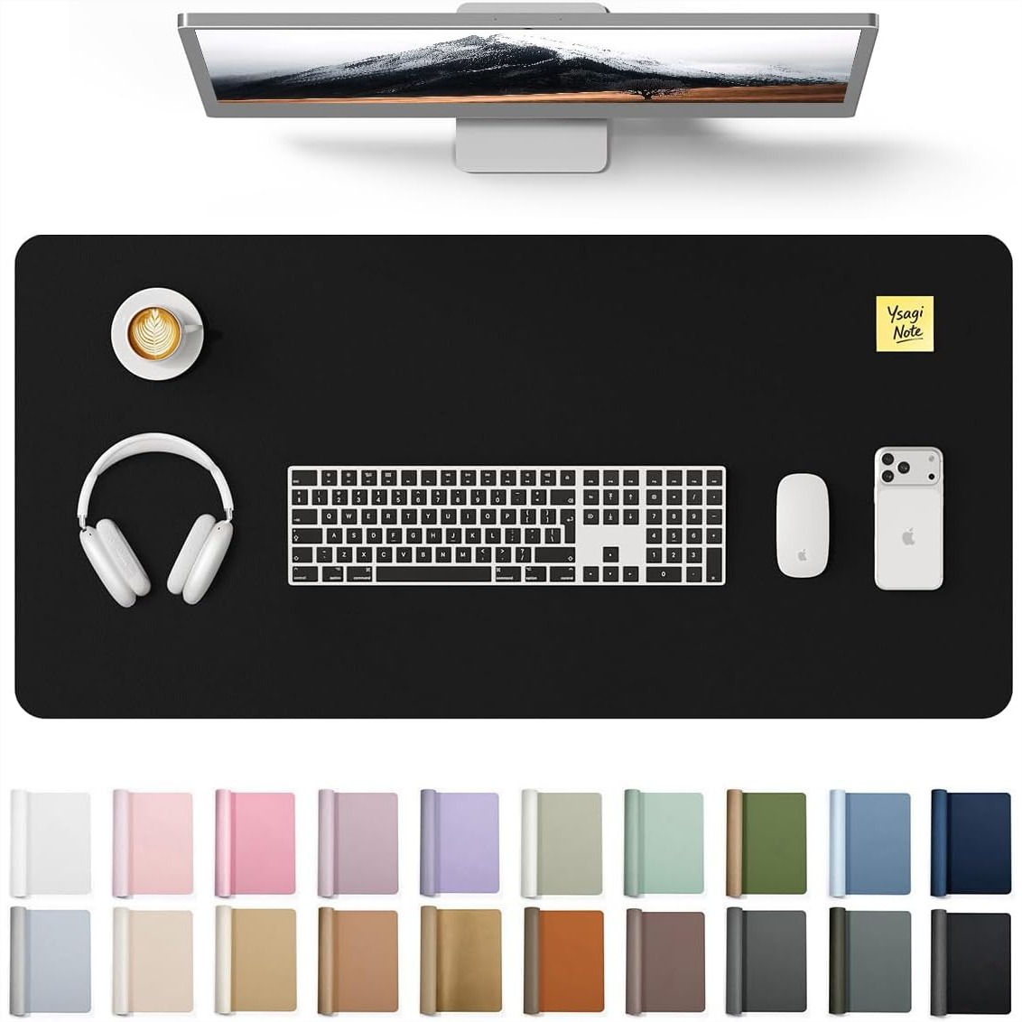 Large PU Leather Desk Pad Prot - Leather Desk Pad ulasan dan harga