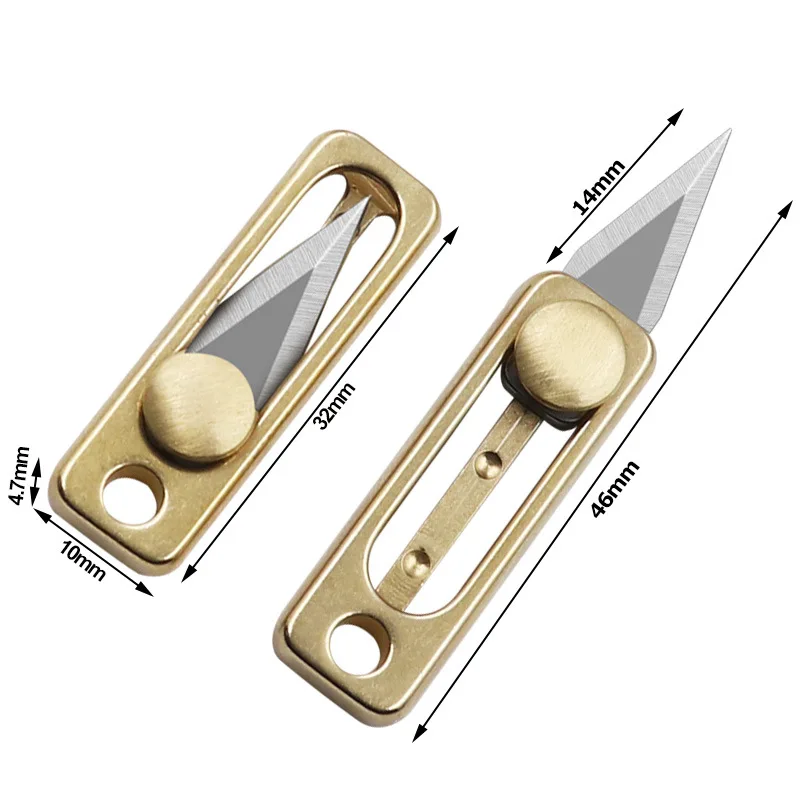 Mini Brass Stainless Steel Kni - Letter Opener Brass ulasan dan harga