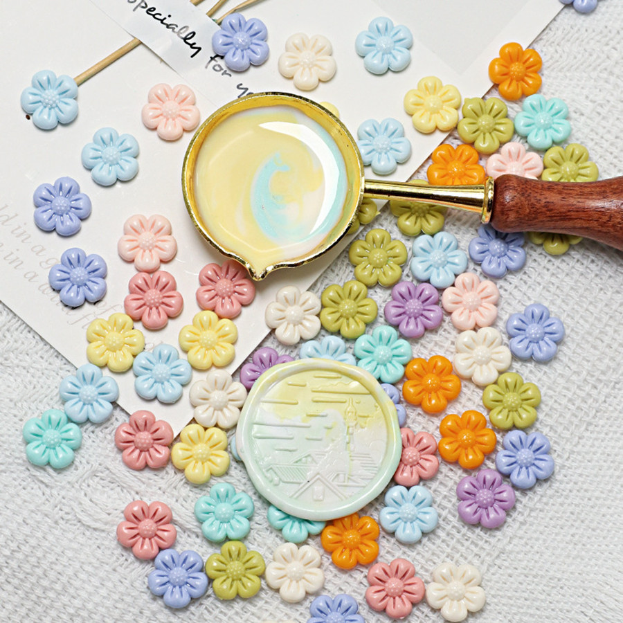 150Pcs/bag Flower-Shaped Seali - Wax Seal Stamp Set ulasan dan harga