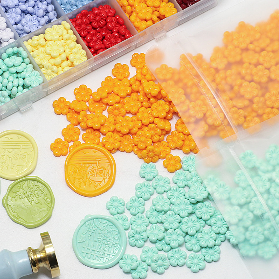 150Pcs/bag Flower-Shaped Seali - Wax Seal Stamp Set ulasan dan harga