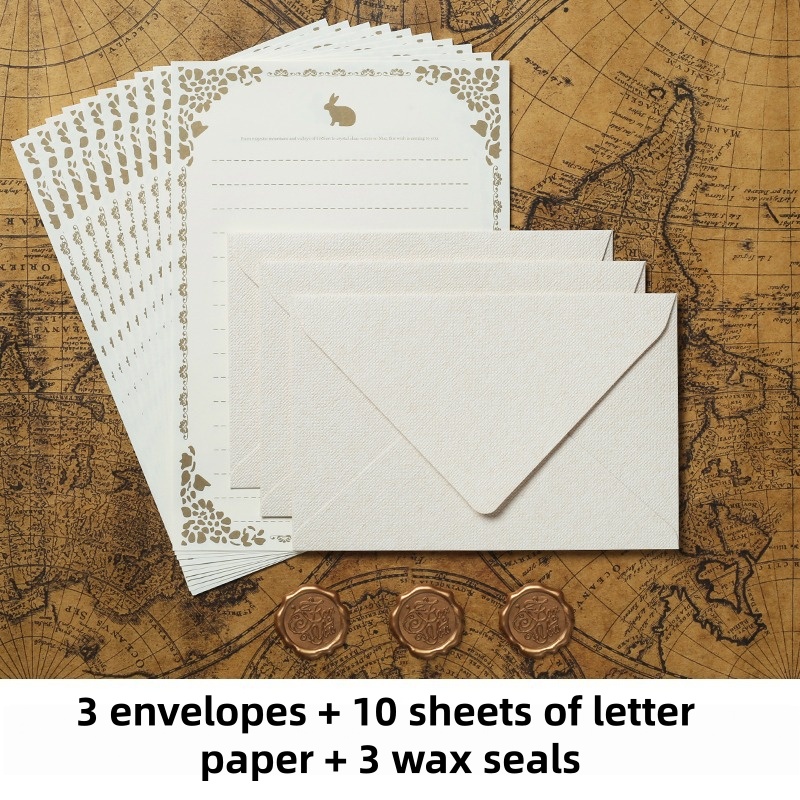 16PCS Vintage Linen Envelopes  - Wax Seal Stamp Set ulasan dan harga