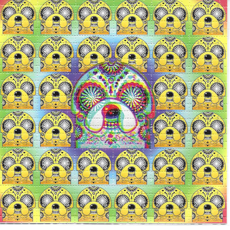 Crazy Time Psychedelic LSD Aci - Ink Blotter Paper ulasan dan harga
