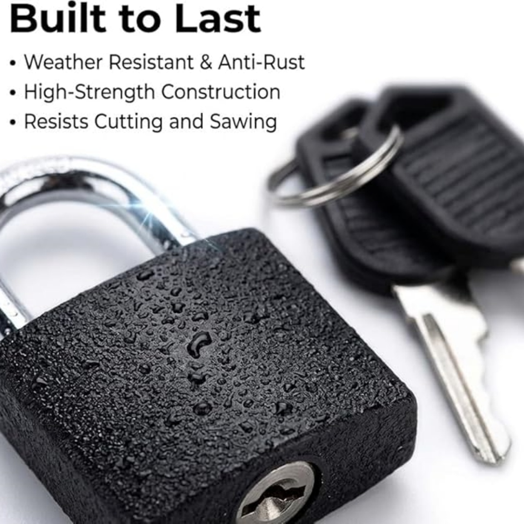 3 pcs Padlock with Keys, (Blac - Letter Opener Brass ulasan dan harga