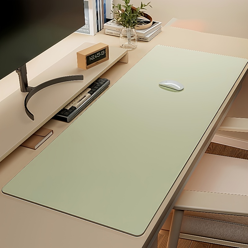 1pc Large Faux Leather Mouse P - Leather Desk Pad ulasan dan harga