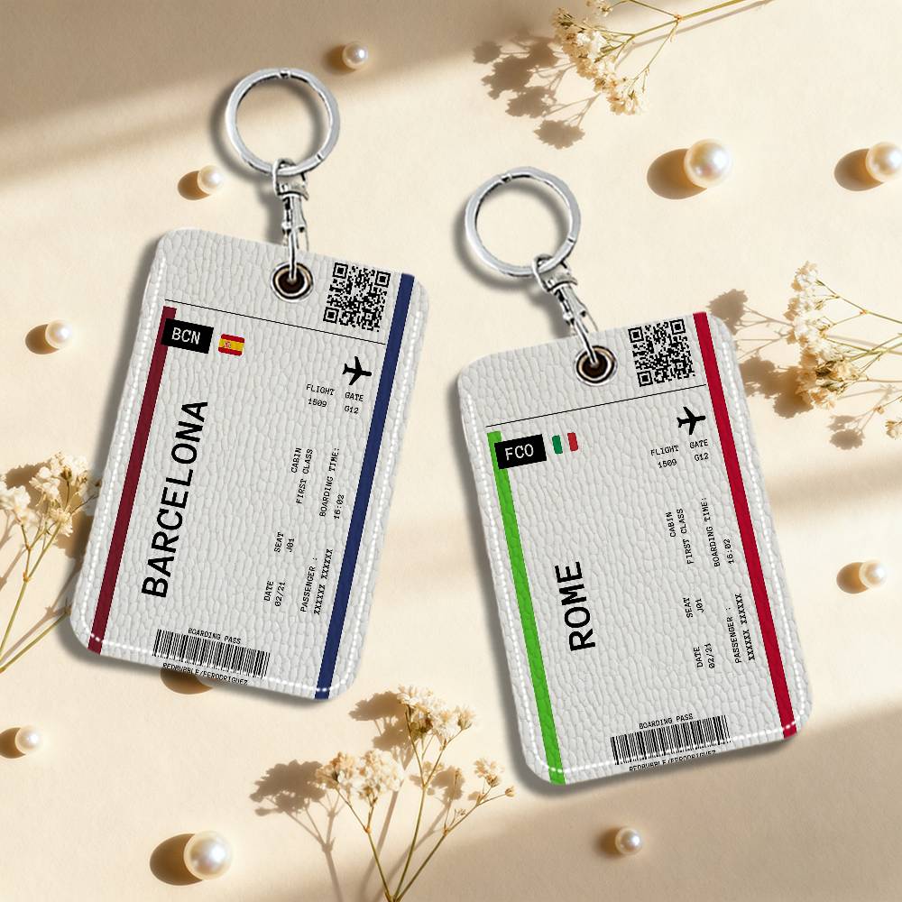 Boarding Pass Plane Ticket Lea - Card Index Box ulasan dan harga