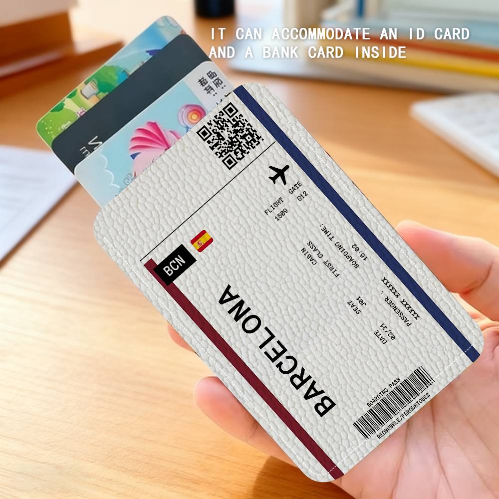 Boarding Pass Plane Ticket Lea - Card Index Box ulasan dan harga