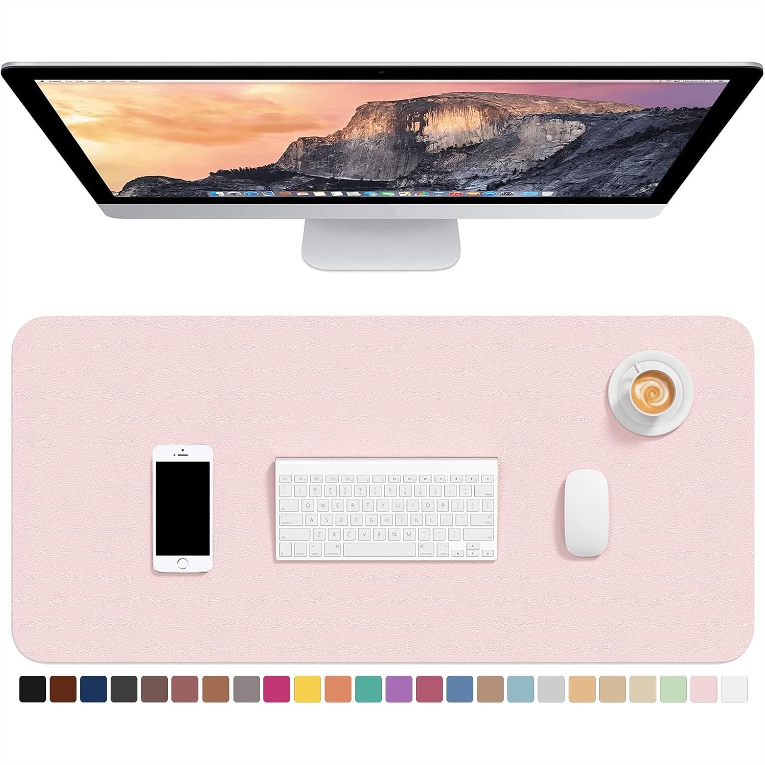 30x14 Inch PU Leather Desk Pad - Leather Desk Pad ulasan dan harga