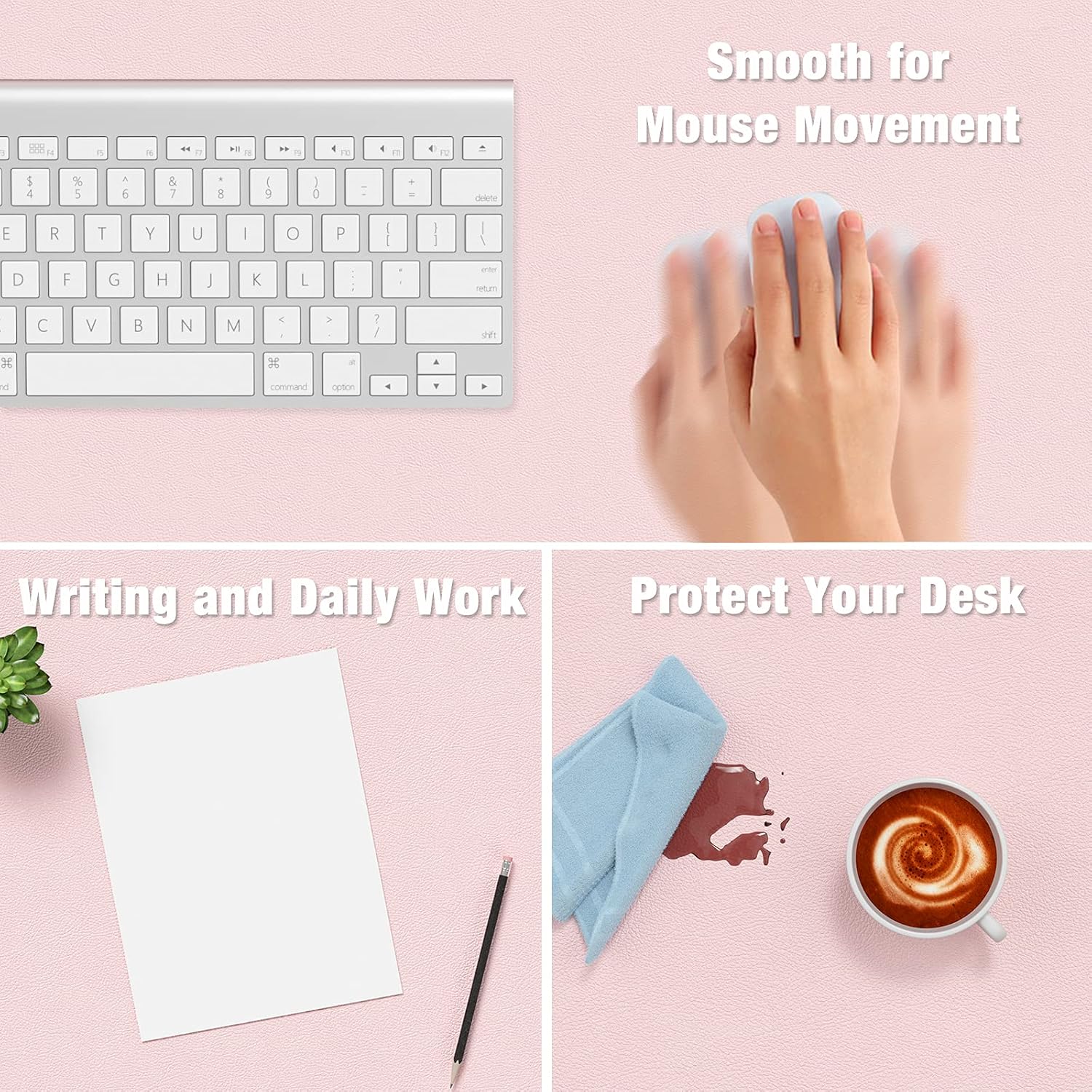 30x14 Inch PU Leather Desk Pad - Leather Desk Pad ulasan dan harga