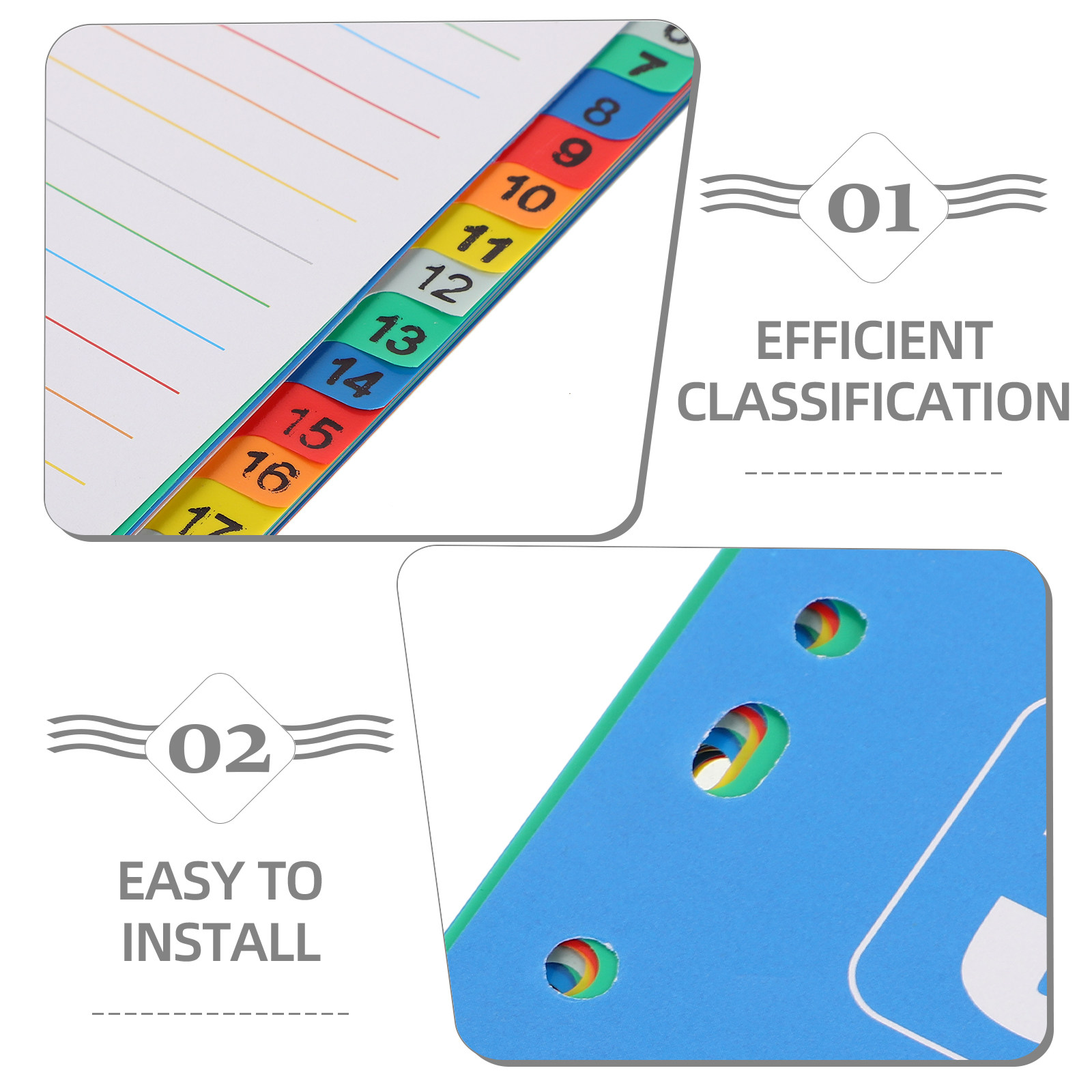 1Set A4 11-Hole Number Divider - Binder A4 Lever ulasan dan harga