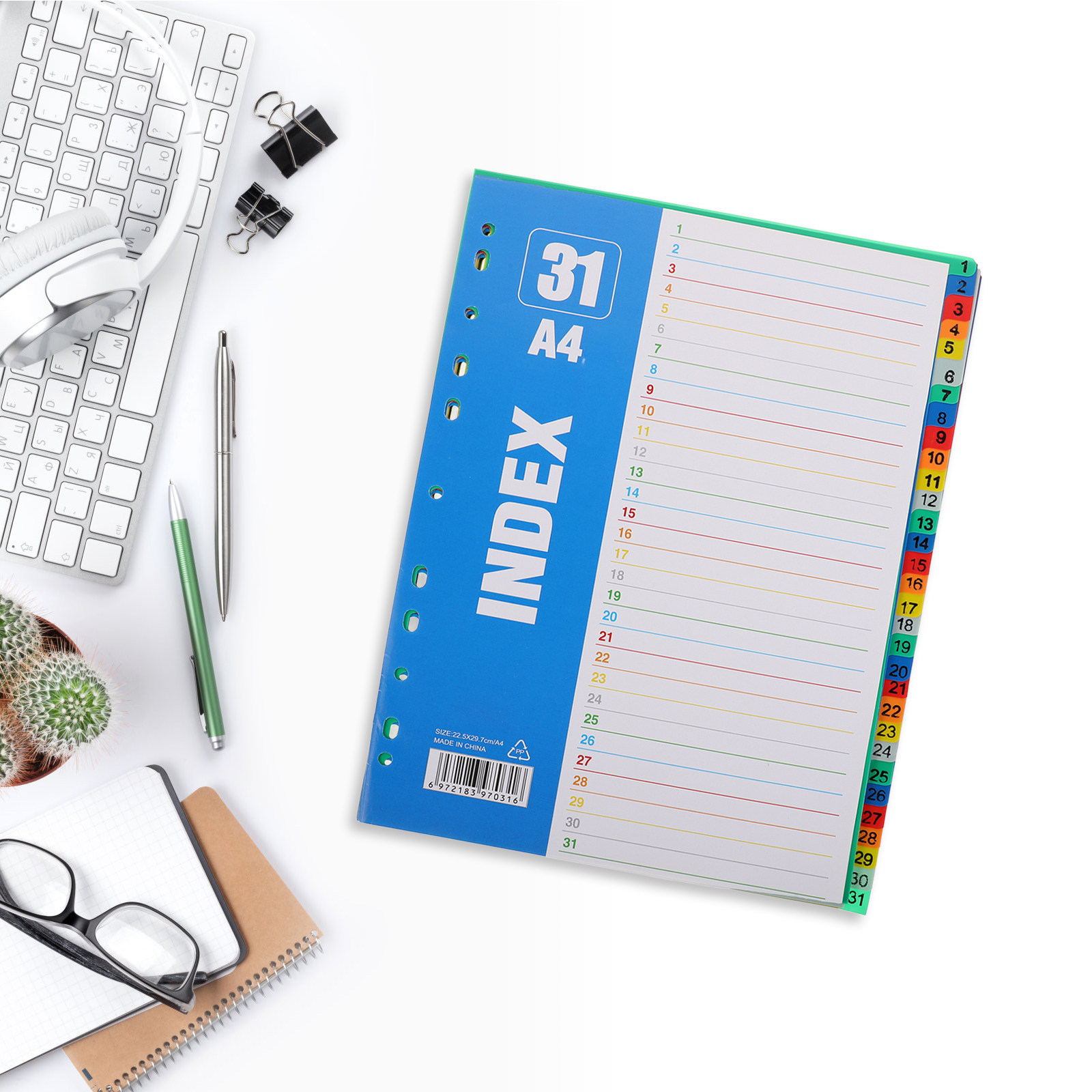 1Set A4 11-Hole Number Divider - Binder A4 Lever ulasan dan harga
