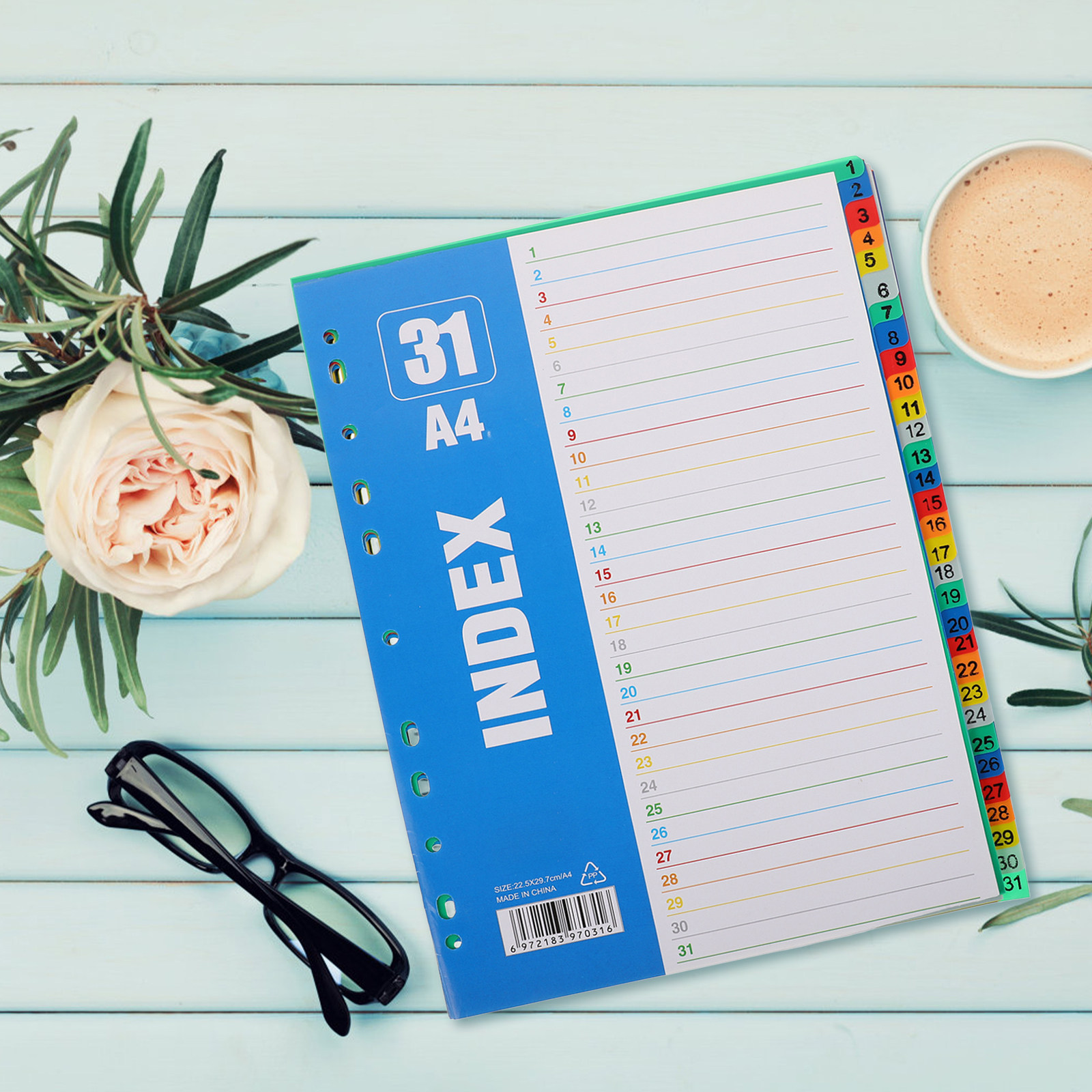 1Set A4 11-Hole Number Divider - Binder A4 Lever ulasan dan harga