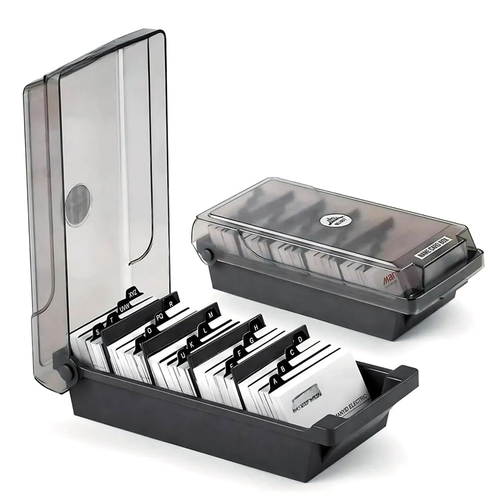 Desktop Business Card Box, Lar - Card Index Box ulasan dan harga