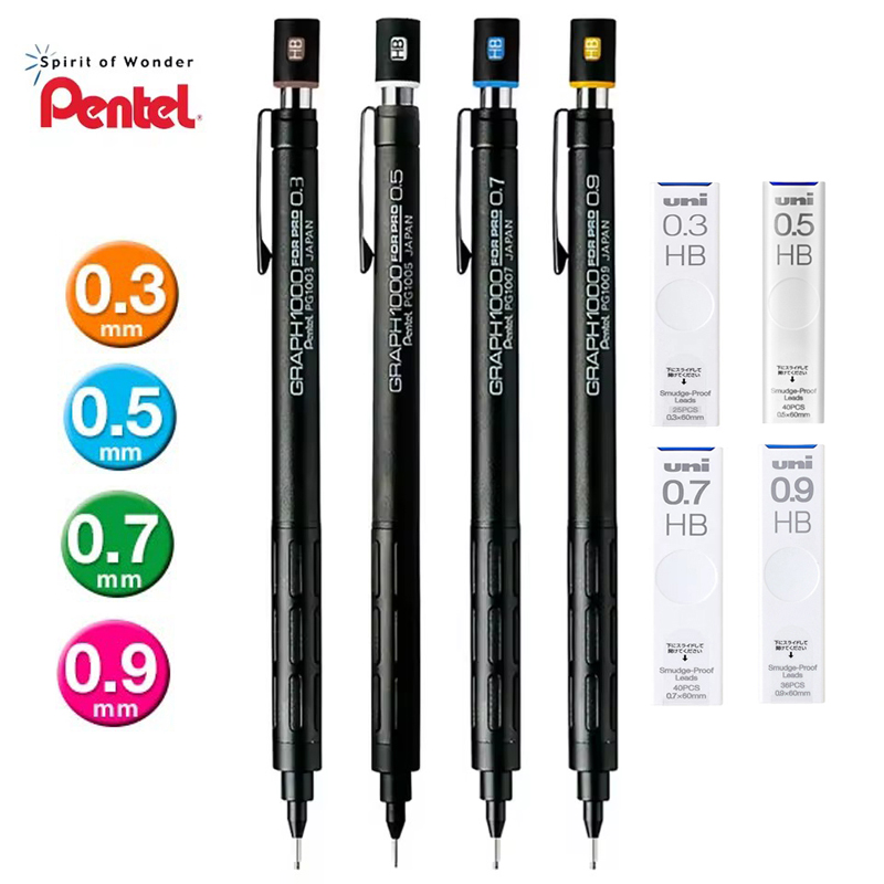 Pentel PG1000 Graph For PRO Bl - Mechanical Pencil 0.3 ulasan dan harga