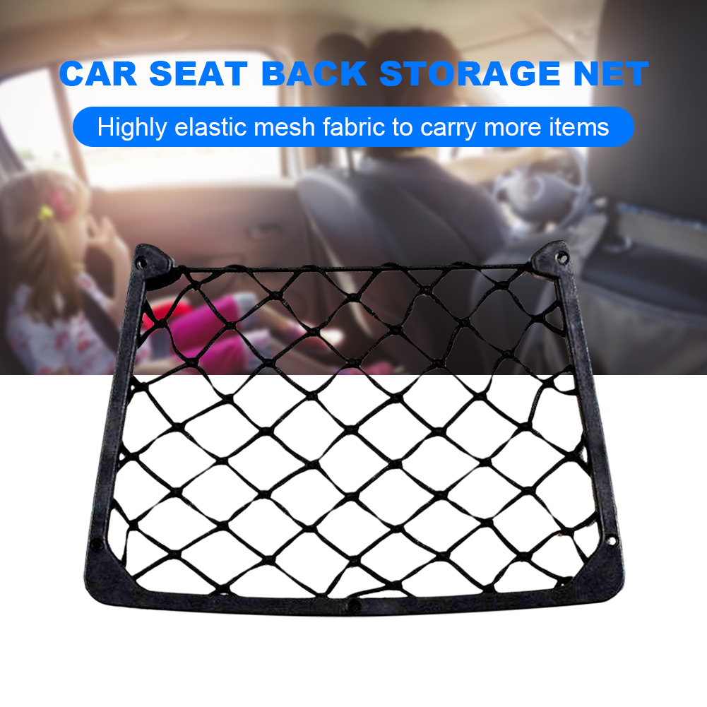 Car Seat Back Storage Net Elas - Magazine Holder Rack ulasan dan harga
