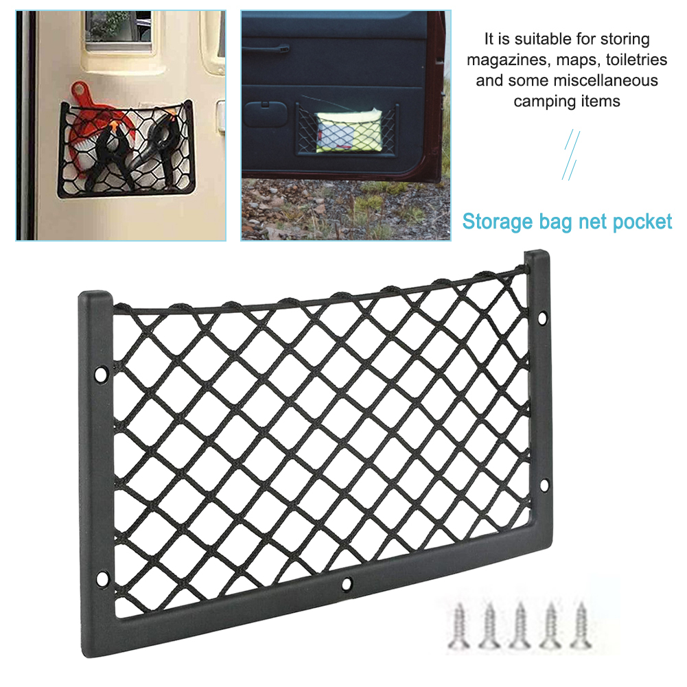 Car Seat Back Storage Net Elas - Magazine Holder Rack ulasan dan harga