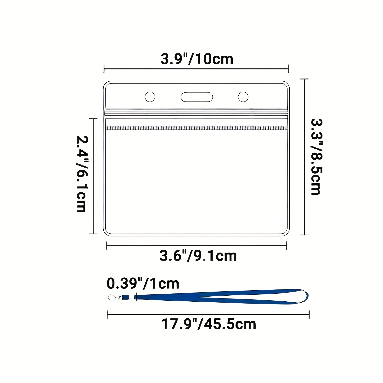 10 sets Transparent PVC ID Car - Index Card Holder ulasan dan harga
