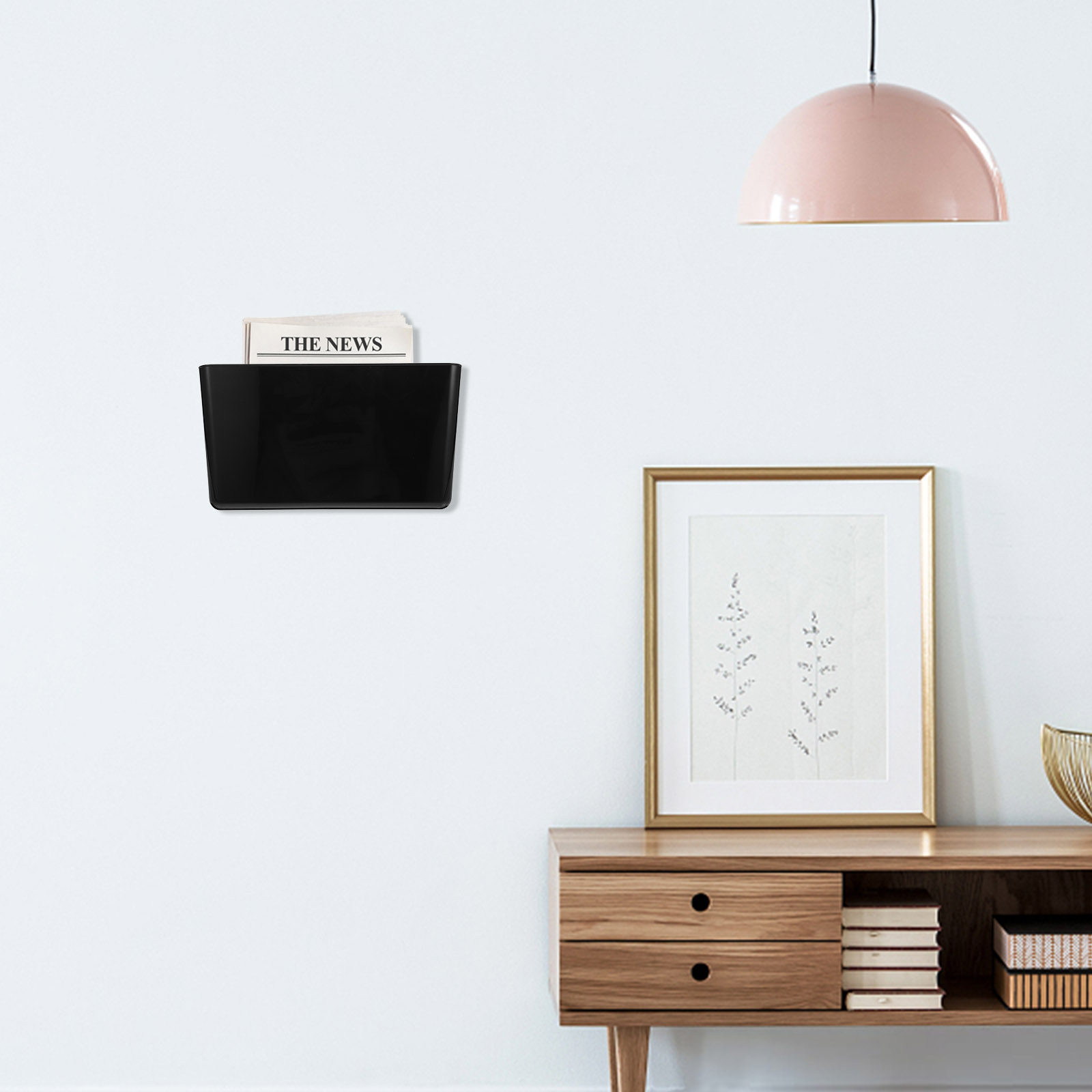 Wall Mount File Holder Single  - Magazine Holder Rack ulasan dan harga
