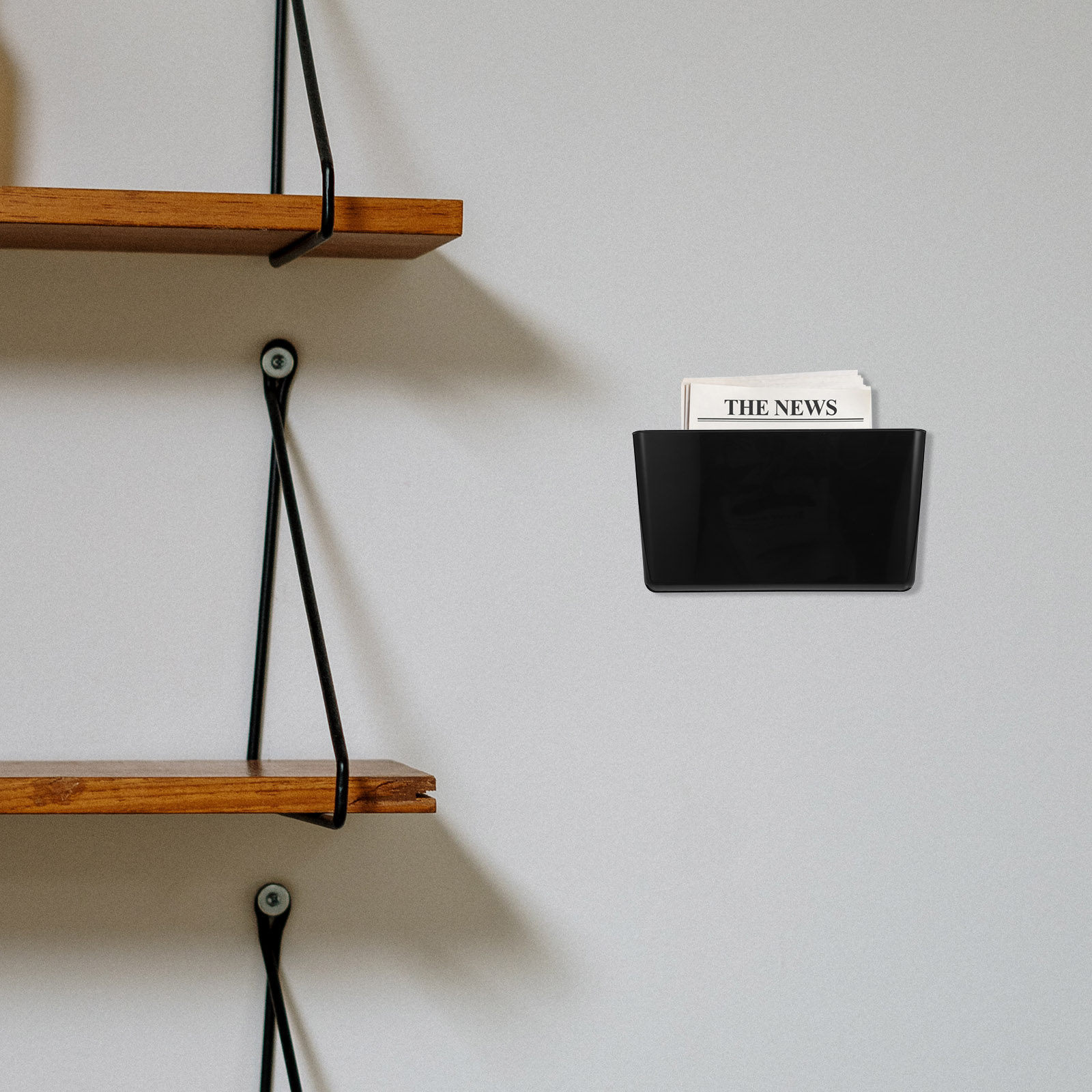 Wall Mount File Holder Single  - Magazine Holder Rack ulasan dan harga