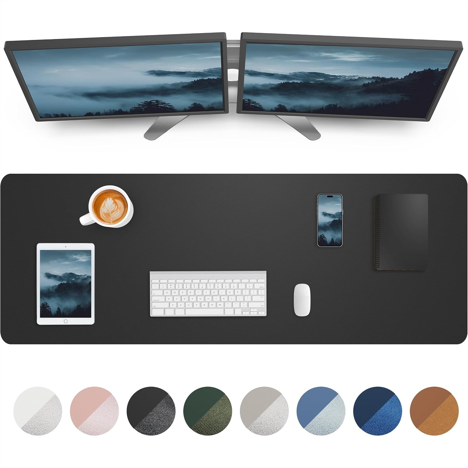 Large Desk Mat 55x17 inch Leat - Leather Desk Pad ulasan dan harga