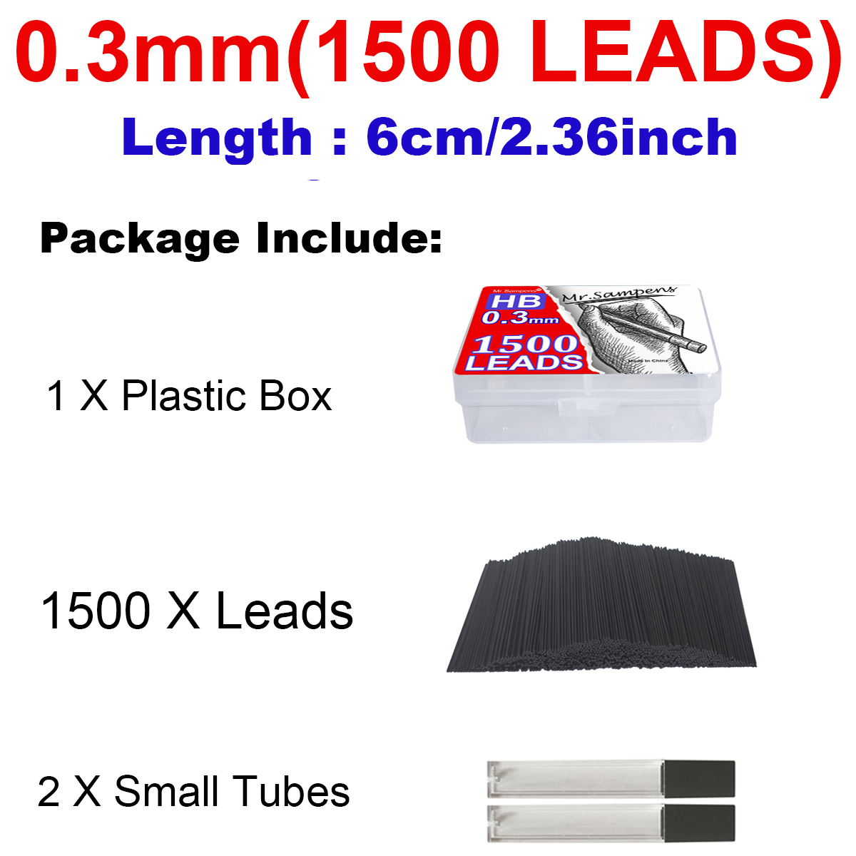 1500-Pack 0.3mm HB Automatic P - Mechanical Pencil 0.3 ulasan dan harga