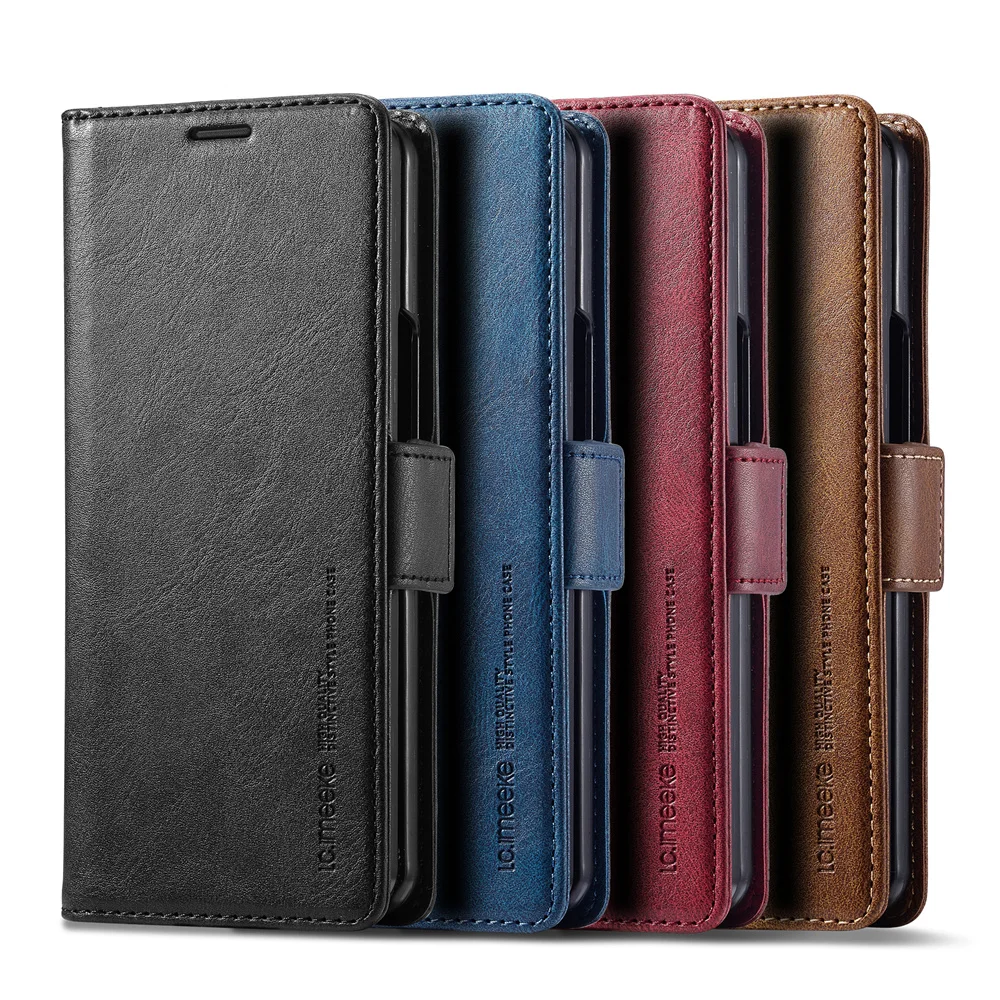 Leather Wallet Phone Case For  - Index Card Holder ulasan dan harga