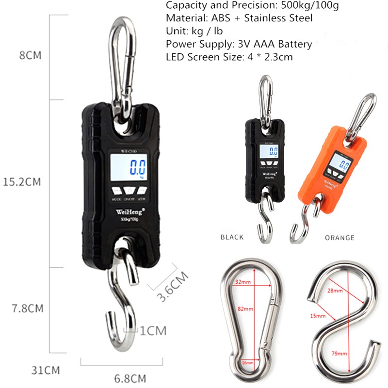 Digital Crane Scale 500kg 1000 - Tape Dispenser Weighted ulasan dan harga