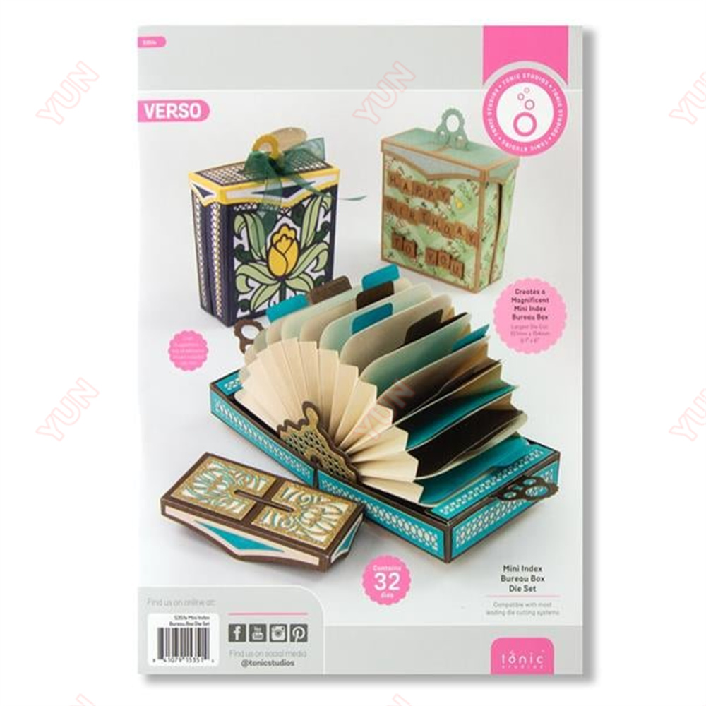 Mini Index Bureau Box Die Set  - Card Index Box ulasan dan harga