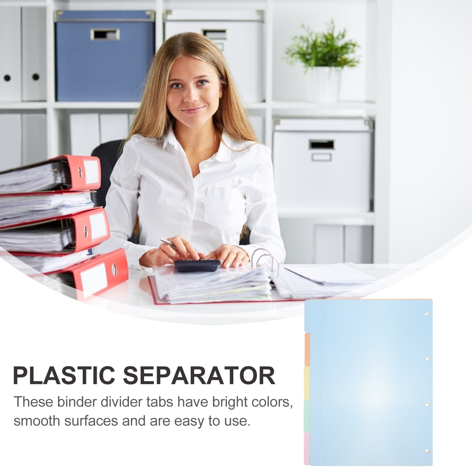 10Pcs A4 Plastic Index Divider - Tab Divider A4 ulasan dan harga