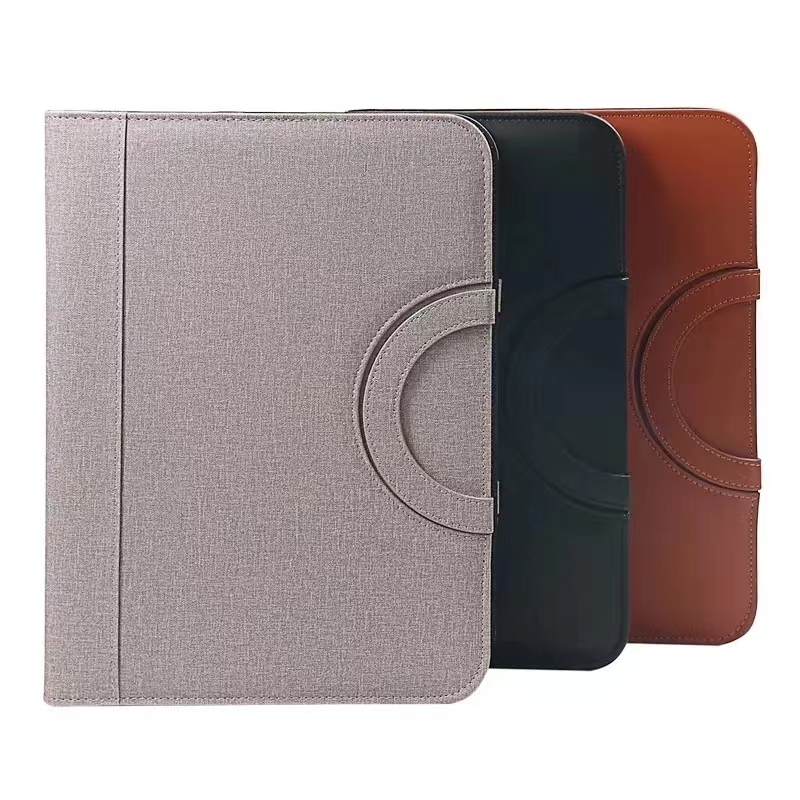 PU leather A4 zipper calculato - Binder A4 Lever ulasan dan harga