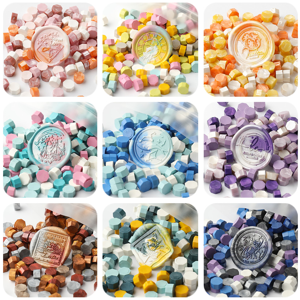 200pcs/bag Octagon Mixed Color - Wax Seal Stamp Set ulasan dan harga