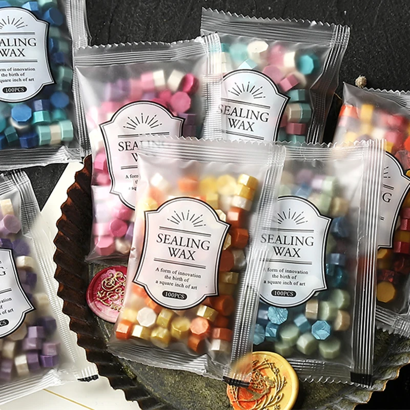 200pcs/bag Octagon Mixed Color - Wax Seal Stamp Set ulasan dan harga