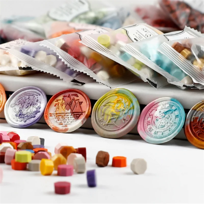 200pcs/bag Octagon Mixed Color - Wax Seal Stamp Set ulasan dan harga