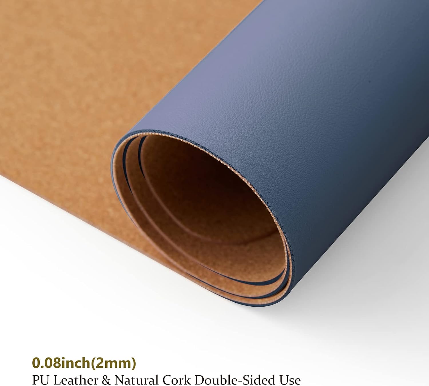 Cork Desk Mat Dual-Sided Desk  - Leather Desk Pad ulasan dan harga