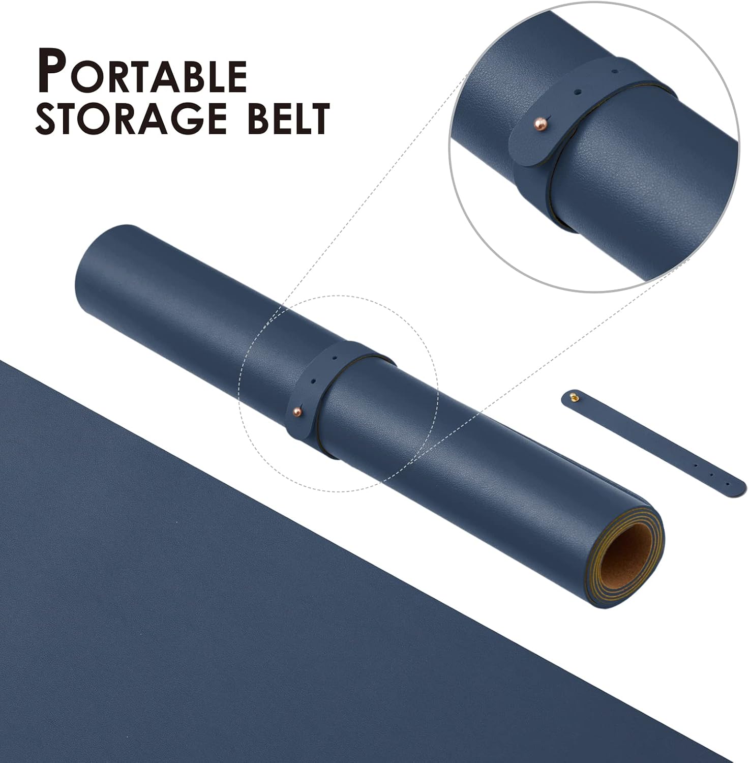 Cork Desk Mat Dual-Sided Desk  - Leather Desk Pad ulasan dan harga