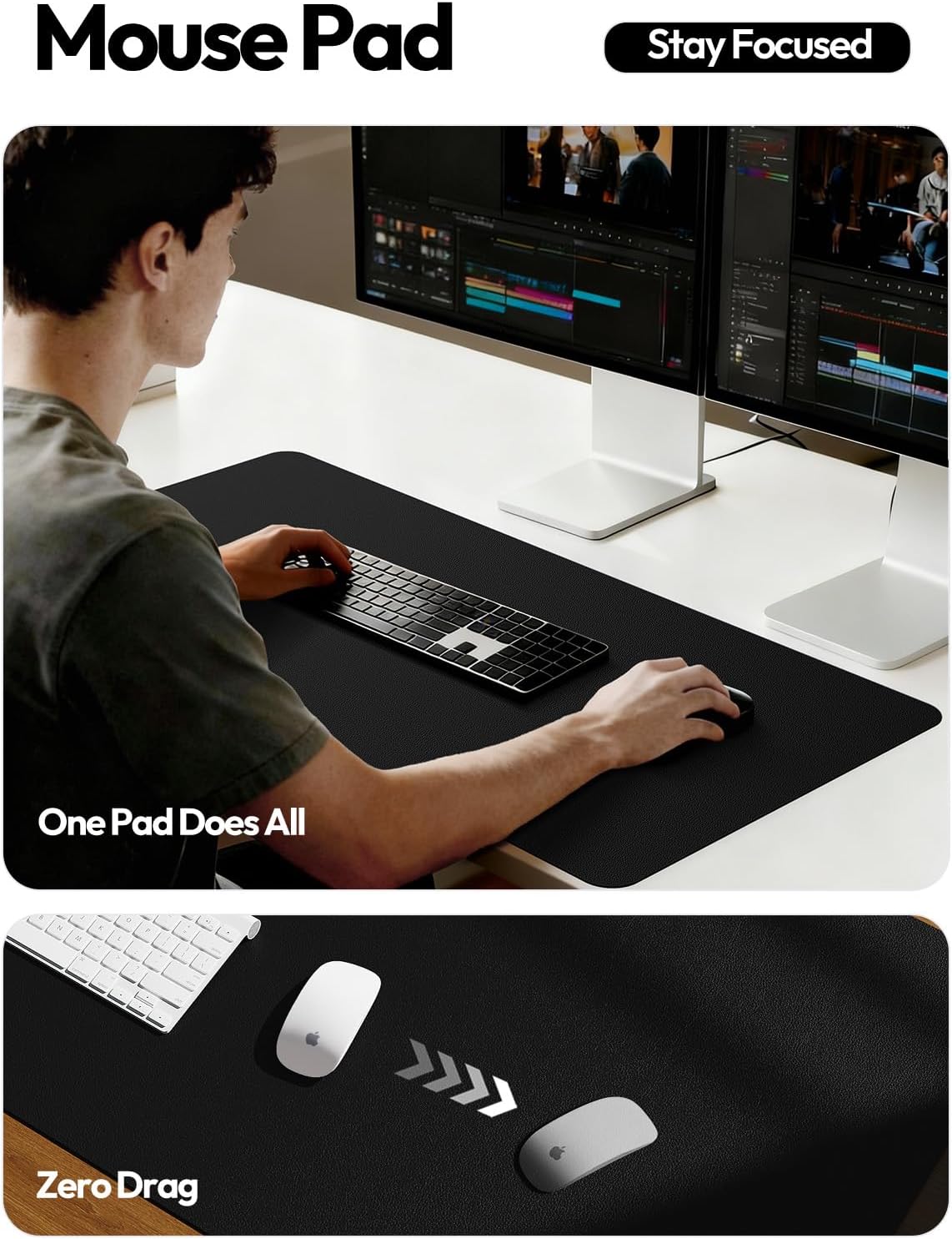 Large Leather Desk Pad Protect - Leather Desk Pad ulasan dan harga