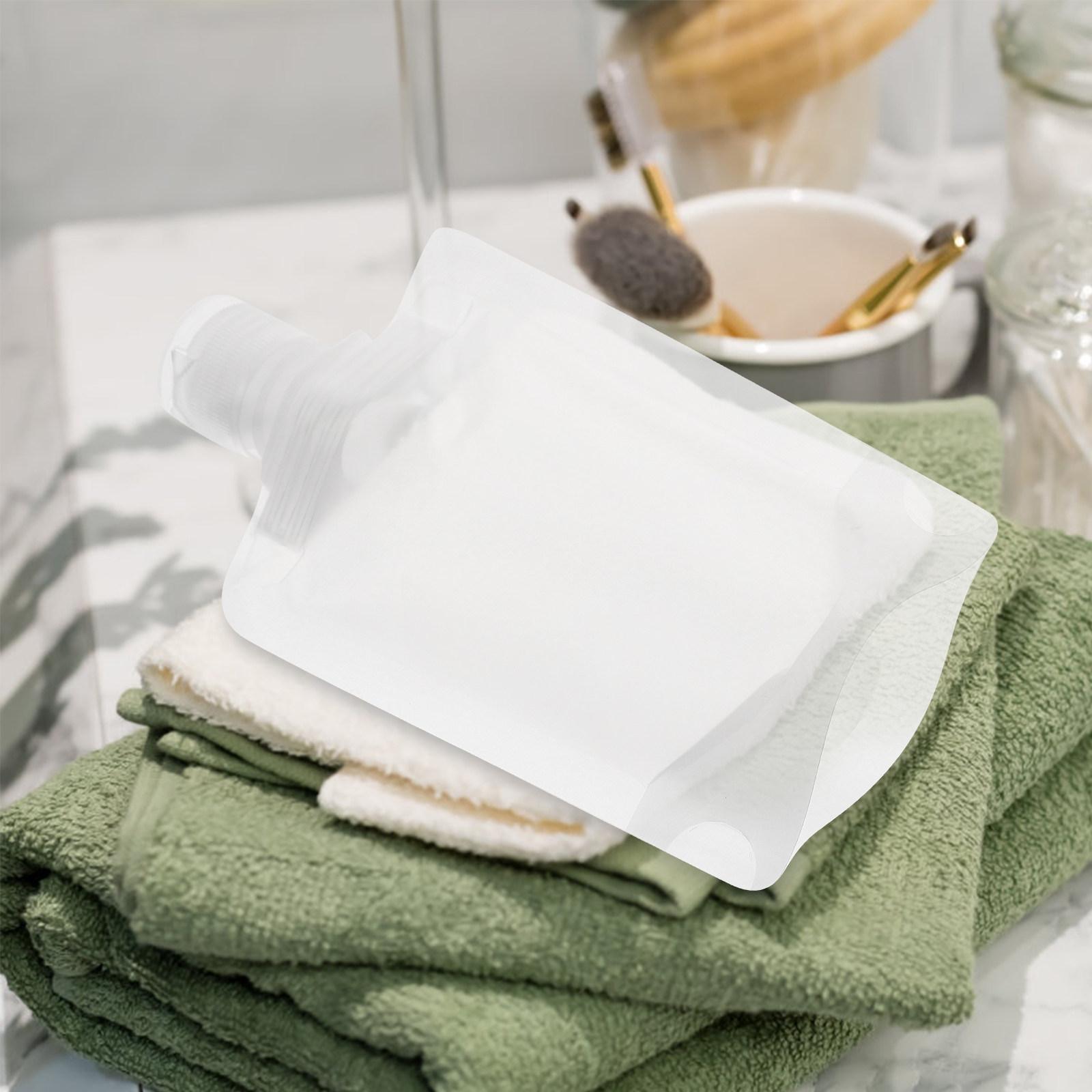 1Set Travel Lotion Storage Bag - Gel Refill Pack ulasan dan harga