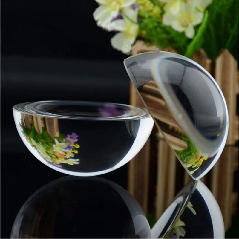 Crystal Hemisphere Glass Half  - Paper Weight Crystal ulasan dan harga