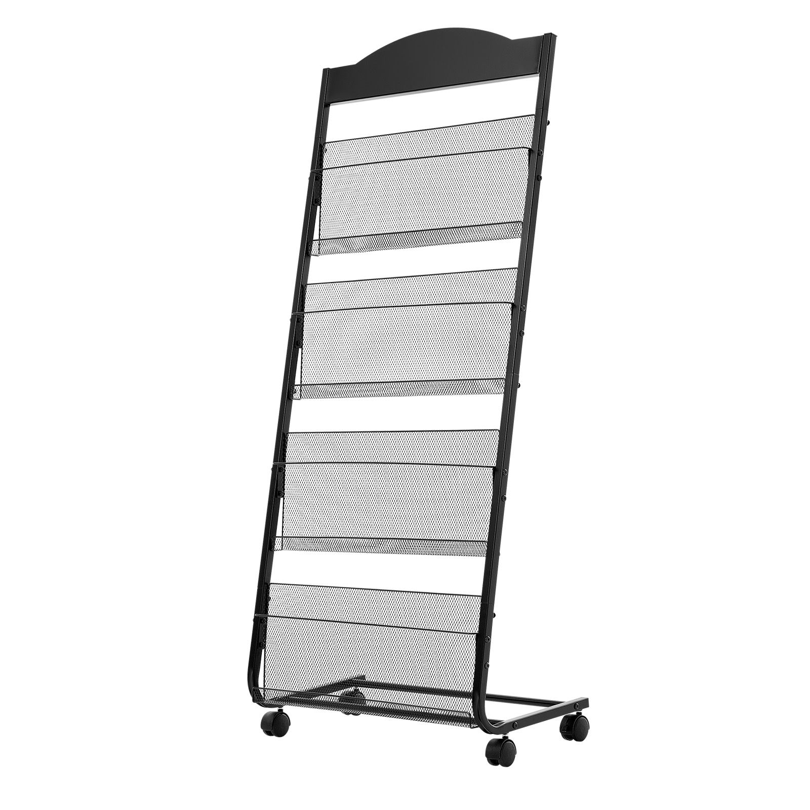 Brochure Display Rack, 4-Tier  - Magazine Holder Rack ulasan dan harga