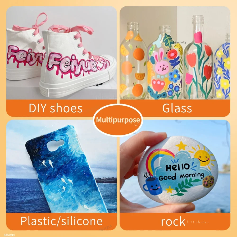 12-36 Colors Acrylic Paint Mar - Correction Pen Fine ulasan dan harga