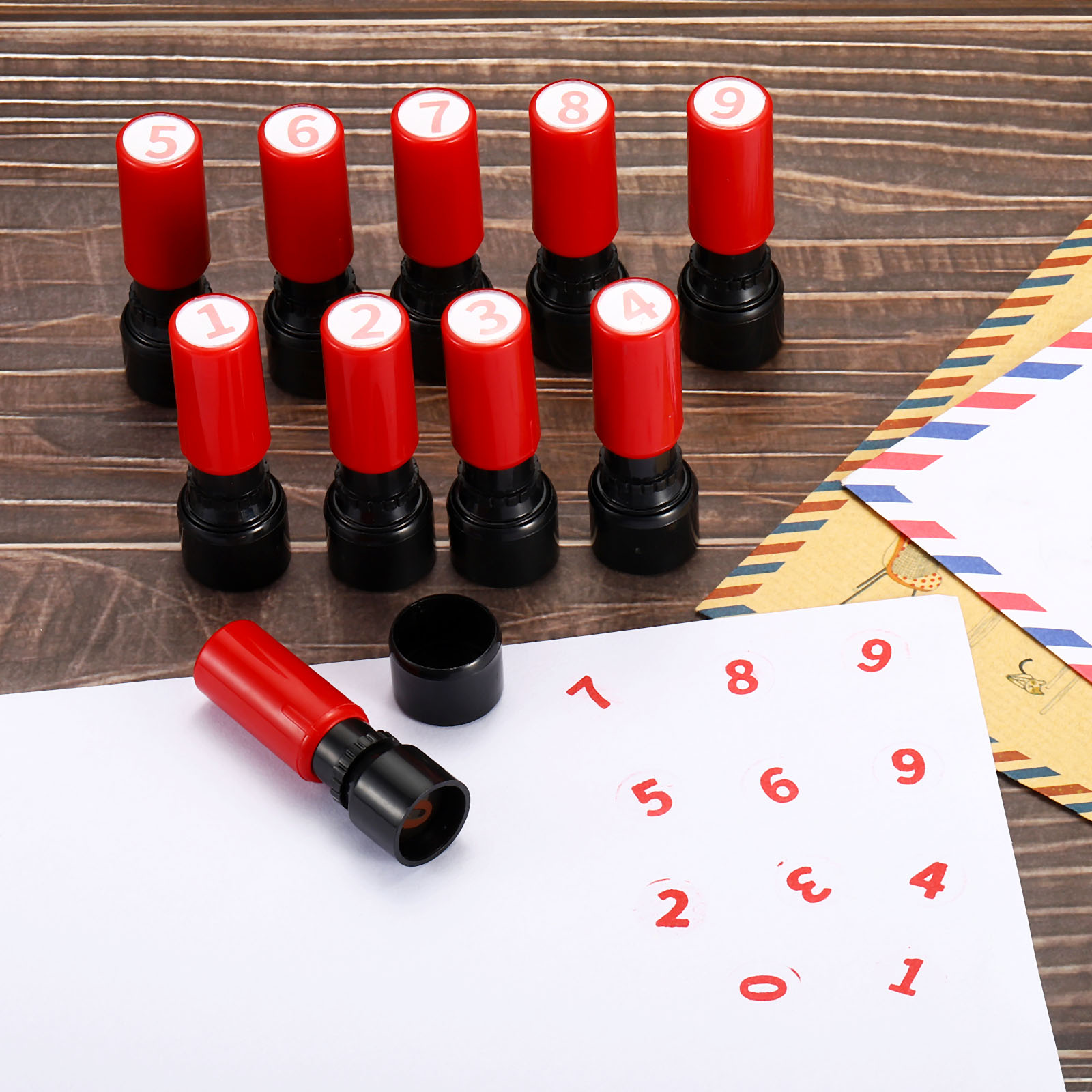Number Stamps Self Inking Nume - Rubber Date Stamp ulasan dan harga