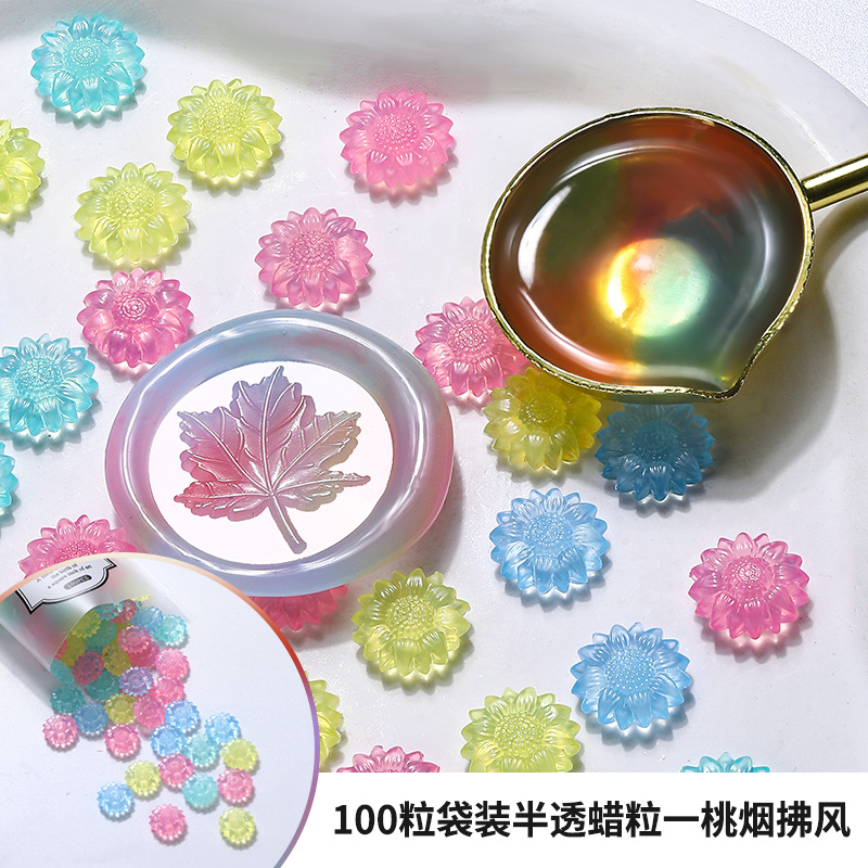 100pcs Translucent Sunflower S - Wax Seal Stamp Set ulasan dan harga