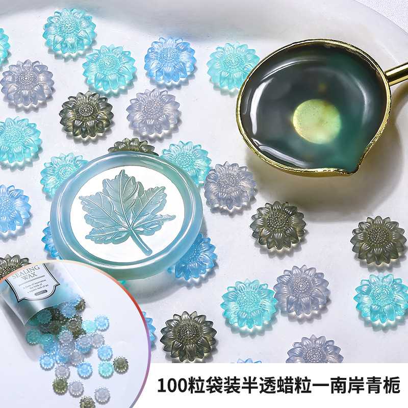 100pcs Translucent Sunflower S - Wax Seal Stamp Set ulasan dan harga